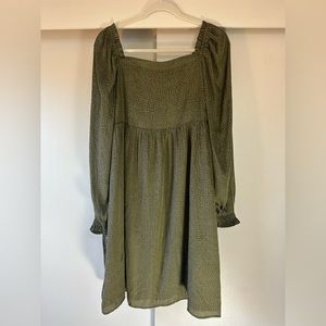 EUC Loft Square Neck Babydoll Dress